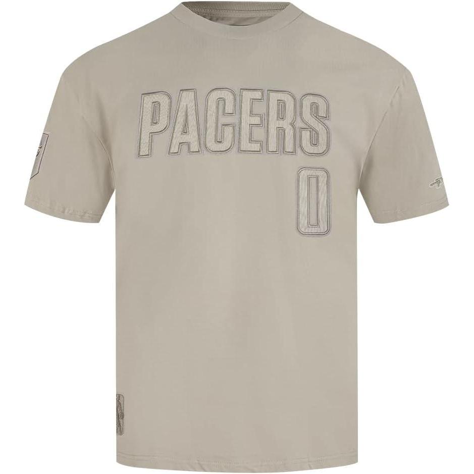image:imagePro Standard NBA Mens Mens NBA Indiana Pacers Neutrals Player Cotton Short Sleeve TeeTaupe
