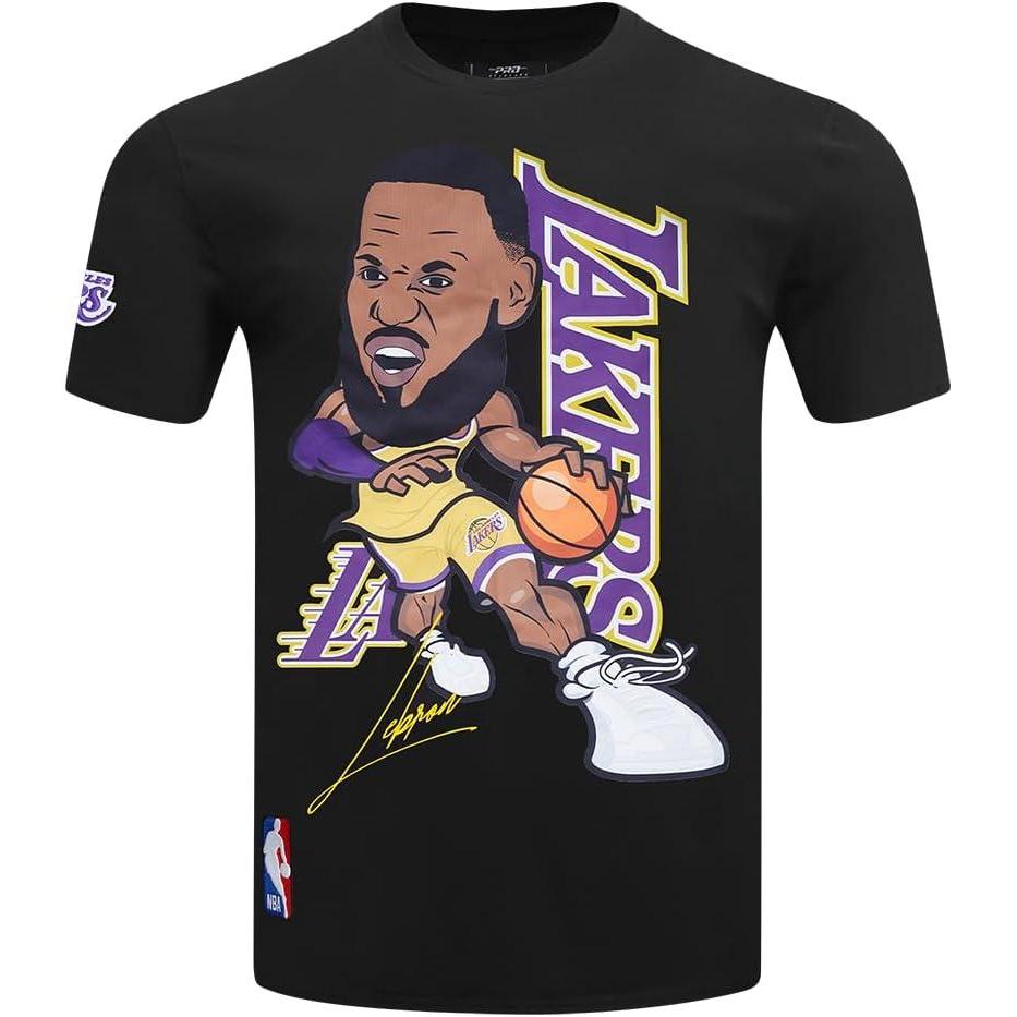 image:imagePro Standard NBA Mens Mens NBA Los Angeles Lakers Remix Avatar Cotton Short Sleeve TeeBlack