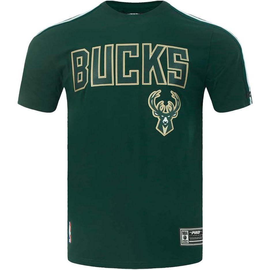 image:imagePro Standard NBA Mens Mens NBA Mesh Cotton Taping TeeForest Green