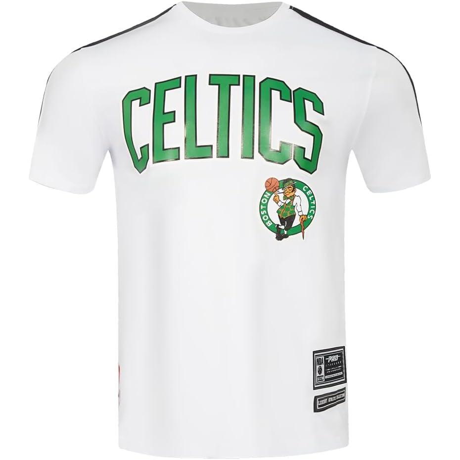 image:imagePro Standard NBA Mens Mens NBA Mesh Cotton Taping TeeWhiteBlack