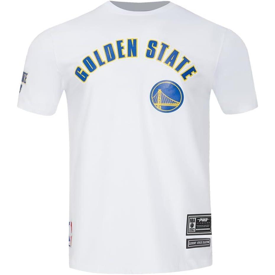 image:imagePro Standard NBA Mens Mens NBA Mesh Cotton Taping TeeWhiteRoyal Blue
