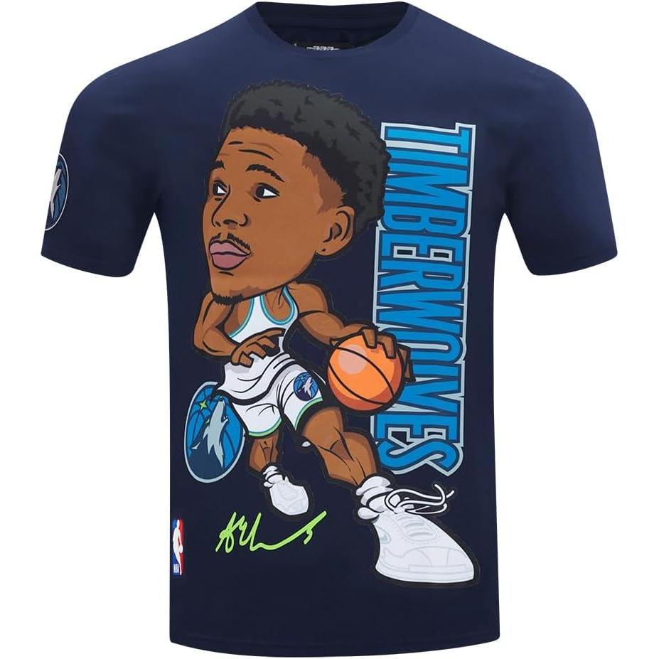 image:imagePro Standard NBA Mens Mens NBA Minnesota Timberwolves Remix Avatar Cotton Short Sleeve TeePrimary Team Color