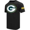 Black Green Bay Packers Mashup Men’s T-Shirt by Pro Standard(Black)