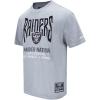 Las Vegas Raiders City Tour 2.0 Men’s Cotton Jersey Drop Shoulder Tee (Dark Heather Gray) by Pro Standard(Dark Heather Gray)