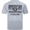 Las Vegas Raiders City Tour 2.0 Men’s Cotton Jersey Drop Shoulder Tee (Dark Heather Gray) by Pro Standard(Dark Heather Gray)