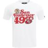 NFL SAN FRANCISCO 49ERS SOUVENIR MEN’S SINGLE JERSEY TEE (WHITE)(White)