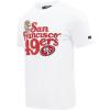 NFL SAN FRANCISCO 49ERS SOUVENIR MEN’S SINGLE JERSEY TEE (WHITE)(White)