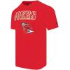 Pro Standard Mens NFL Team Pennants Cotton Short Sleeve Tee(Red)