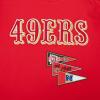 Pro Standard Mens NFL Team Pennants Cotton Short Sleeve Tee(Red)