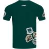 Pro Standard NBA Mens Mens NBA DIY Pick Stitch Cotton Short Sleeve Tee(Forest Green)