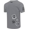 Pro Standard NBA Mens Mens NBA DIY Pick Stitch Cotton Short Sleeve Tee(Gray)