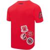 Pro Standard NBA Mens Mens NBA DIY Pick Stitch Cotton Short Sleeve Tee(Red)