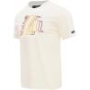 Pro Standard NBA Mens Mens NBA Echo Logo Cotton Short Sleeve Tee(Eggshell)