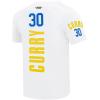 Pro Standard NBA Mens Mens NBA Golden State Warriors Classic Player Cotton Short Sleeve Tee(White)