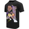 Pro Standard NBA Mens Mens NBA Los Angeles Lakers Remix Avatar Cotton Short Sleeve Tee(Black)