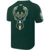 Pro Standard NBA Mens Mens NBA Mesh Cotton Taping Tee(Forest Green)