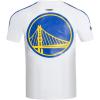Pro Standard NBA Mens Mens NBA Mesh Cotton Taping Tee(White/Royal Blue)