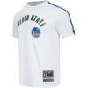Pro Standard NBA Mens Mens NBA Mesh Cotton Taping Tee(White/Royal Blue)