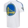 Pro Standard NBA Mens Mens NBA Mesh Cotton Taping Tee(White/Royal Blue)
