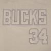 Pro Standard NBA Mens Mens NBA Milwaukee Bucks Neutrals Player Cotton Short Sleeve Tee(Taupe)