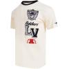 Retro Cascade Las Vegas Raiders Men’s Ringer Tee (Eggshell/Black) by Pro Standard(Eggshell/ Black)