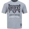Las Vegas Raiders City Tour 2.0 Men’s Cotton Jersey Drop Shoulder Tee (Dark Heather Gray) by Pro Standard(Dark Heather Gray)