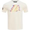 Pro Standard NBA Mens Mens NBA Echo Logo Cotton Short Sleeve Tee(Eggshell)