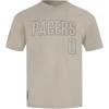 Pro Standard NBA Mens Mens NBA Indiana Pacers Neutrals Player Cotton Short Sleeve Tee(Taupe)