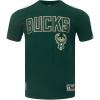 Pro Standard NBA Mens Mens NBA Mesh Cotton Taping Tee(Forest Green)
