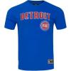 Pro Standard NBA Mens Mens NBA Mesh Cotton Taping Tee(Royal Blue/Red)