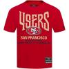 Red San Francisco 49ers City Tour 2.0 Men’s Cotton Drop Shoulder Tee by Pro Standard(Red)