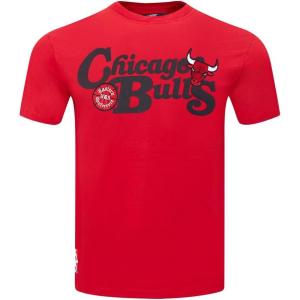 Pro Standard Mens NBA Souvenir Cotton Short Sleeve Tee(Red)