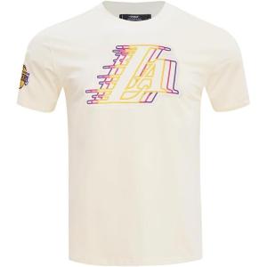 Pro Standard NBA Mens Mens NBA Echo Logo Cotton Short Sleeve Tee(Eggshell)