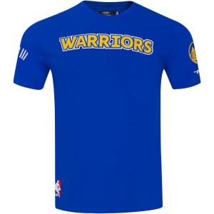 Pro Standard NBA Mens Mens NBA Golden State Warriors Classic Player Cotton Short Sleeve Tee(Royal Blue)