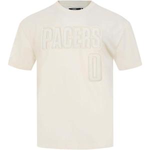 Pro Standard NBA Mens Mens NBA Indiana Pacers Neutrals Player Cotton Short Sleeve Tee(Eggshell)