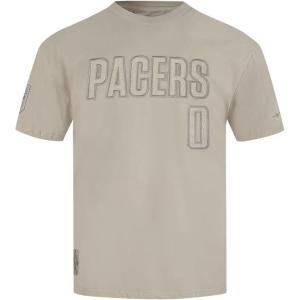 Pro Standard NBA Mens Mens NBA Indiana Pacers Neutrals Player Cotton Short Sleeve Tee(Taupe)