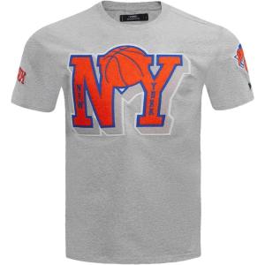 Pro Standard NBA Mens Mens NBA Mash Up Cotton Short Sleeve Tee(Heather Grey)