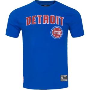 Pro Standard NBA Mens Mens NBA Mesh Cotton Taping Tee(Royal Blue/Red)