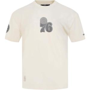 Pro Standard NBA Mens Mens NBA Reverse French Terry Cotton Short Sleeve Tee(Eggshell)