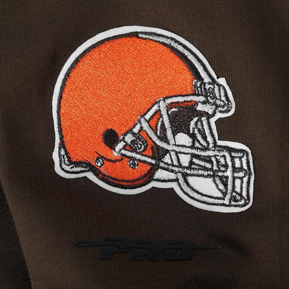 image:imageBrown NFL Cleveland Browns Mashup Womens Cropped Pullover HoodieBrown