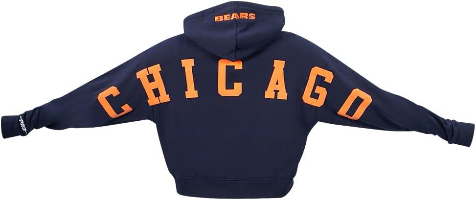 image:imageChicago Bears Wingspan Womens Cropped Hoodie Midnight Navy Pro StandardMidnight Navy