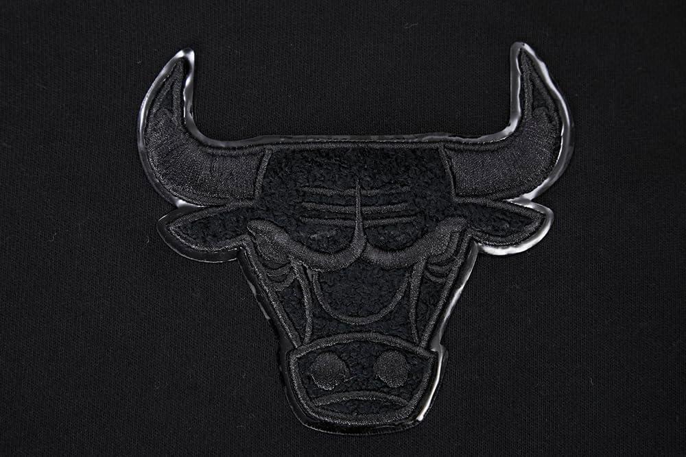 image:imagePro Standard NBA womens Womens Nba Classic Triple Black Brushed Back French Terry Cropped Pullover HoodieTriple Black