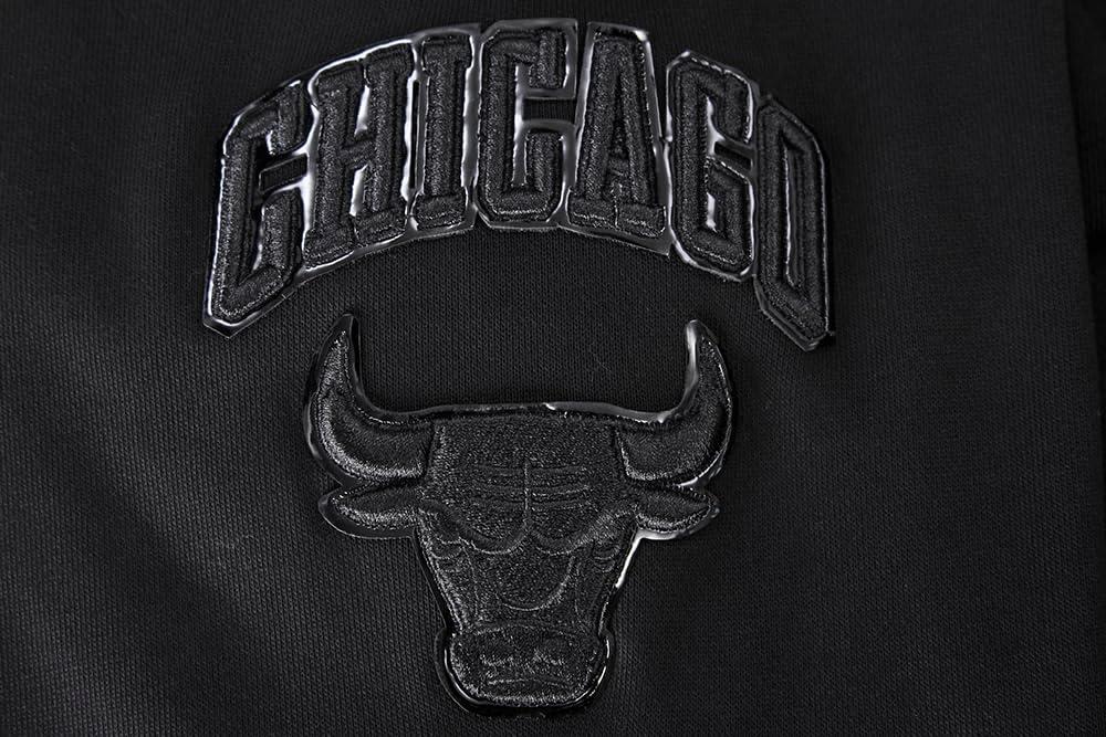 image:imagePro Standard NBA womens Womens Nba Classic Triple Black Brushed Back French Terry Cropped Pullover HoodieTriple Black