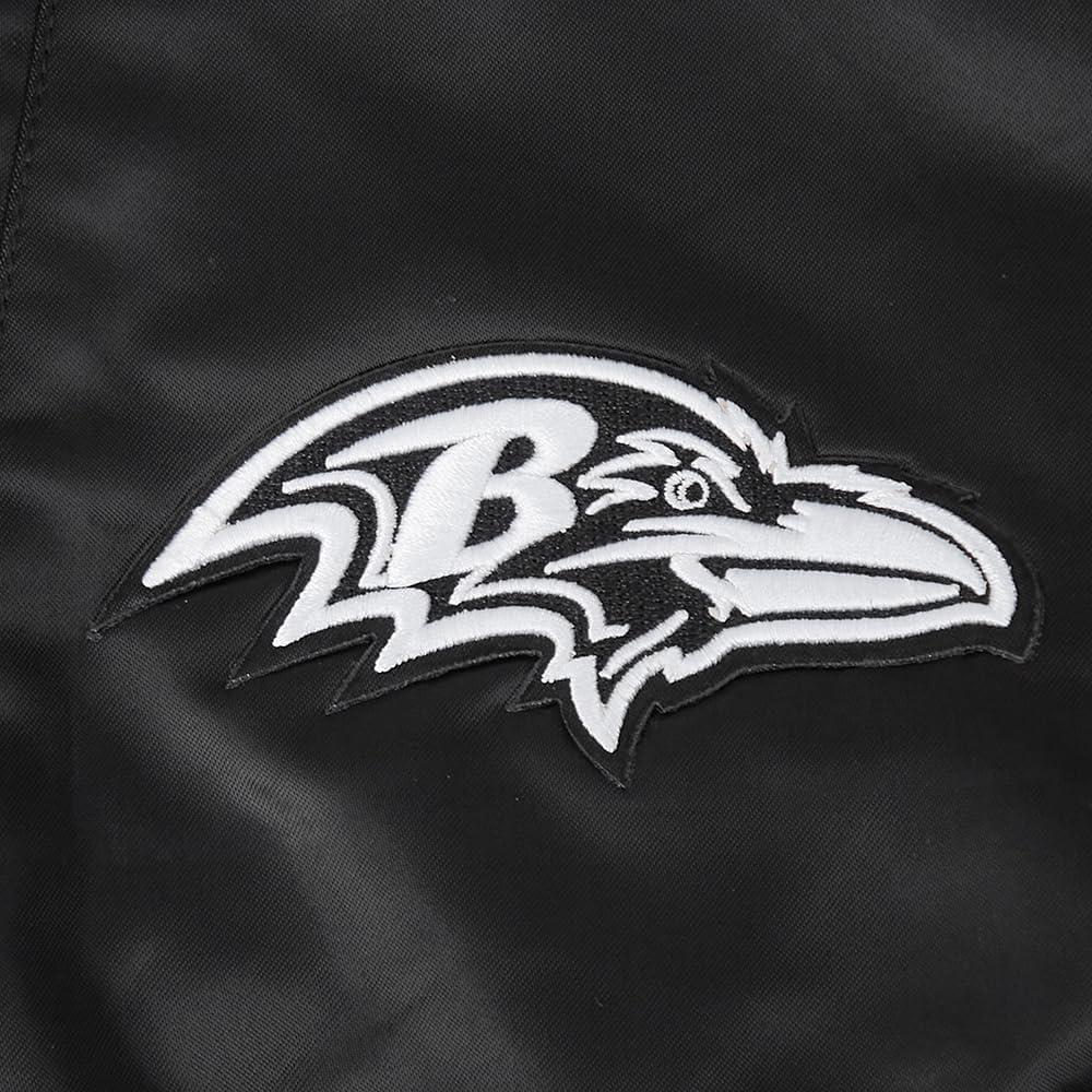 image:imagePro Standard Womens NFL Baltimore Ravens Pearls Satin Jacket Black M