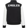 Classic Women’s NFL Philadelphia Eagles Wool Varsity Jacket(Black)