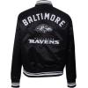 Pro Standard Womens NFL Baltimore Ravens Pearls Satin Jacket Black M
