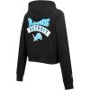 Pro Standard Womens NFL Best of Cropped Full Zip Hoodie(Black)