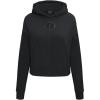 Pro Standard NBA womens Womens Nba Classic Triple Black Brushed Back French Terry Cropped Pullover Hoodie(Triple Black)