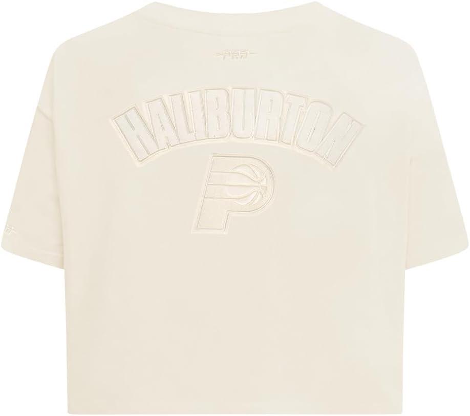 image:imagePro Standard NBA Womens Womens NBA Indiana Pacers Neutrals Player Short Sleeve Boxy TeeEggshell