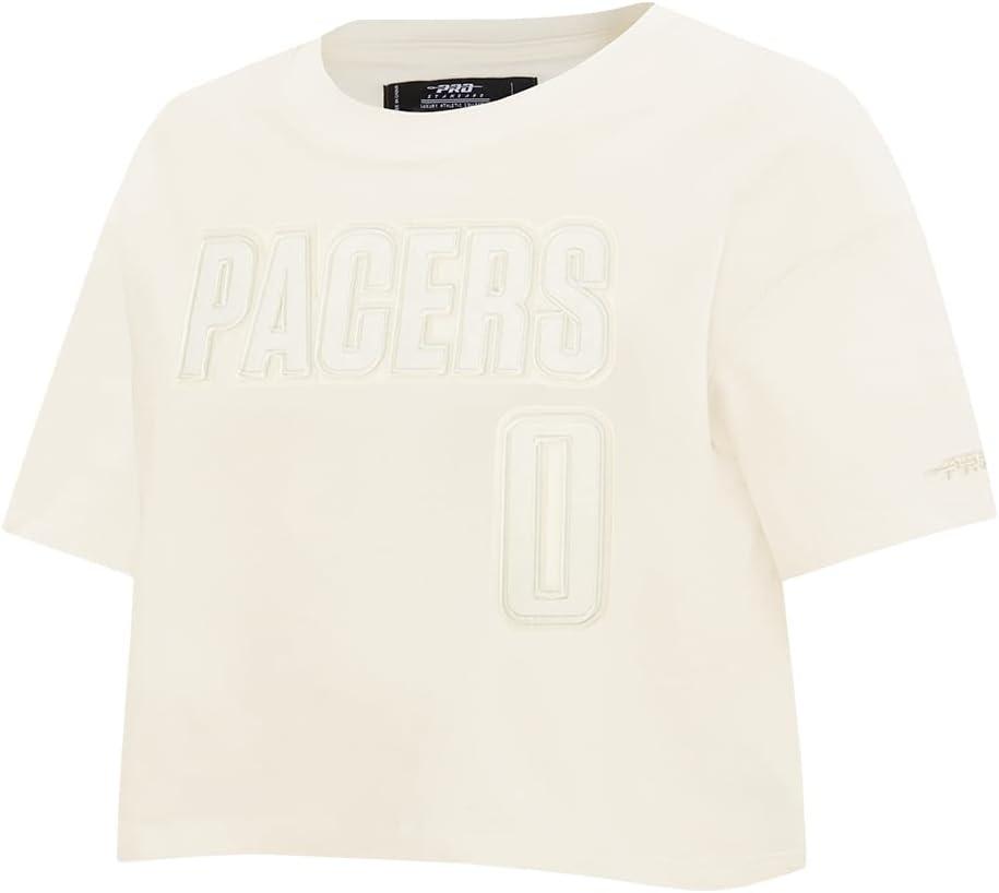 image:imagePro Standard NBA Womens Womens NBA Indiana Pacers Neutrals Player Short Sleeve Boxy TeeEggshell